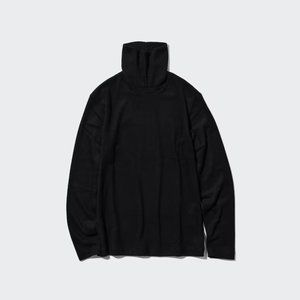 Uniqlo Heat Tech Fleece Black Turtleneck